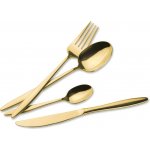 Exellent Sada příborů nerez 24 ks ZLATÁ KO-CC4100940 – Zboží Mobilmania