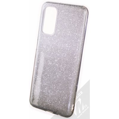 Pouzdro 1Mcz Shining Duo TPU třpytivé ochranné Samsung Galaxy A04s, Galaxy A13 5G stříbrná černé – Zbozi.Blesk.cz