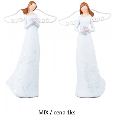 Emocio Andílek polyresin 11x20cm, pastelová modrá MIX / cena 1ks 40397 – Hledejceny.cz