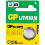 GP Lithium CR2032 1ks 1042203211 – Zboží Mobilmania