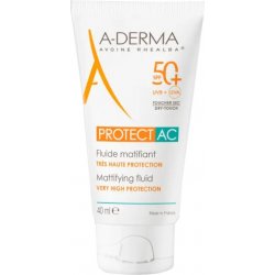 A-derma Ochranný matující fluid SPF 50+ Protect AC (Mattifying Fluid) 40 ml