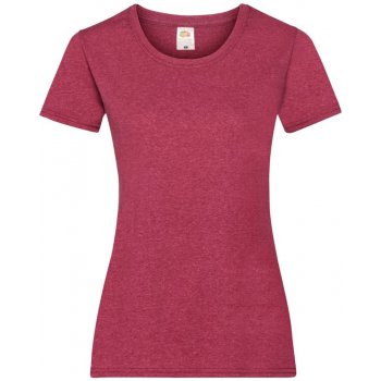 Fruit of the Loom Lady-Fit Valueweight T Heather Red