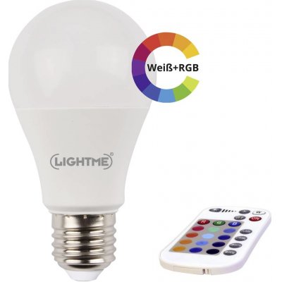 LightMe LED žárovka 220 V, 230 V, 240 V, N/A, 6 W = 48 W, 114 mm, RGBW, A+ A++ E N/A měnící barvu, stmívatelná, vč. – Hledejceny.cz