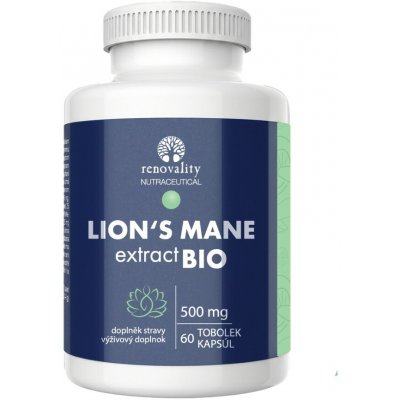 Renovality LION´S MANE extract BIO 60 tobolek – Hledejceny.cz