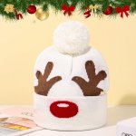 dětská zimní čepice vánoční s bambulí svítící s LED osvětlením RUDOLPH – Zboží Dáma