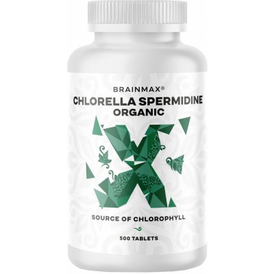 BrainMax Chlorella Spermidine Organic 500 tablet – Hledejceny.cz