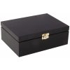 Úložný box ČistéDřevo dřevěná krabička 22 x 16 cm černá