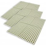 HOME ELEMENTS káro 50*70 cm 3ks Zelené – Zboží Dáma