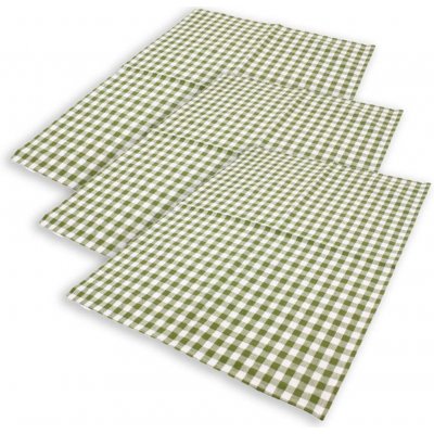 HOME ELEMENTS káro 50*70 cm 3ks Zelené – Zboží Dáma