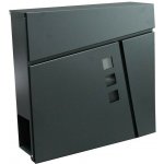 Poštovní schránka TILES 370 x 370 x 105 mm, antracit – Sleviste.cz