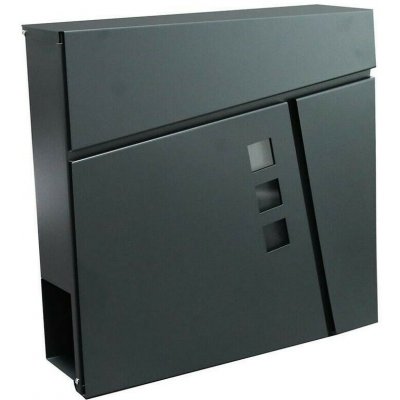 Poštovní schránka TILES 370 x 370 x 105 mm, antracit – Sleviste.cz