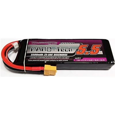 Bighobby-Nano Tech Li-pol baterie 5500mAh 3S 25C 50C NANO Tech – Zboží Dáma
