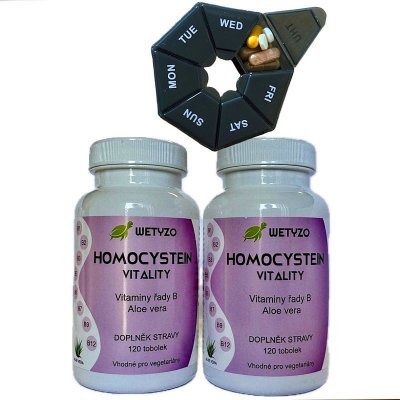 HCY Vitality Homocystein s Aloe Vera 240 tablet +Týdenní dávkovač léků – Hledejceny.cz