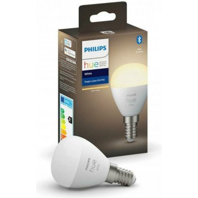 Philips HUE LED světelný zdroj, 5,7 W, 470 lm, teplá bílá, E14 PHLEDHP5.5/WHE – Hledejceny.cz