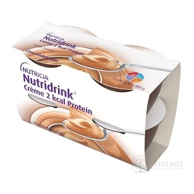 NUTRIDRINK CREME 2 KCAL PROTEIN S PŘÍCHUTÍ ČOKOLÁDOVOU POR SOL 24X200G – Hledejceny.cz