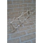 Rustikální litinový věšák 62 cm starobílý – Hledejceny.cz
