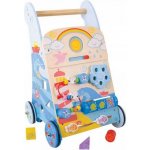 Bigjigs Baby Baby Walker Chodítko Marine dřevěné aktivní moře – Sleviste.cz