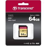 Transcend SDXC 64 GB UHS-I U3 TS64GSDC500S – Zboží Mobilmania