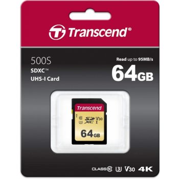 Transcend SDXC 64 GB UHS-I U3 TS64GSDC500S