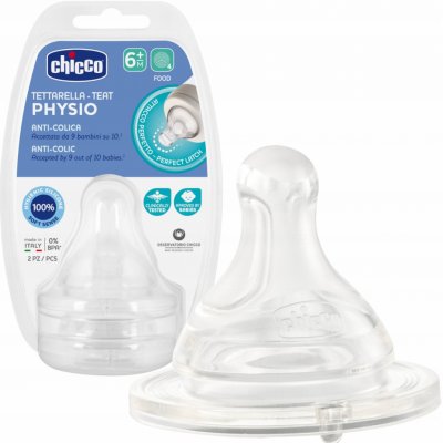 Chicco dudlík na láhev Perfect 5/Well Being fyziologický na kaši 2 ks V001517 – Zboží Dáma