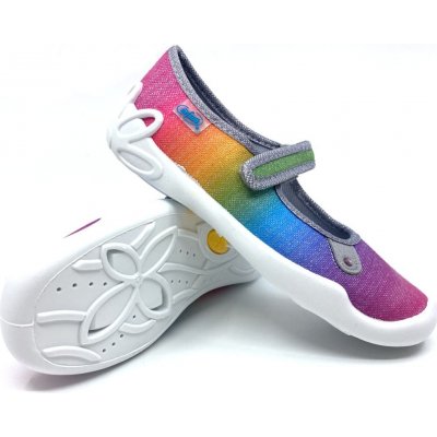 Befado domácí obuv 114Y350 duhové baleríny – Sleviste.cz