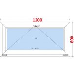 SMART Plastové okno 120x60, Sklopné – Sleviste.cz