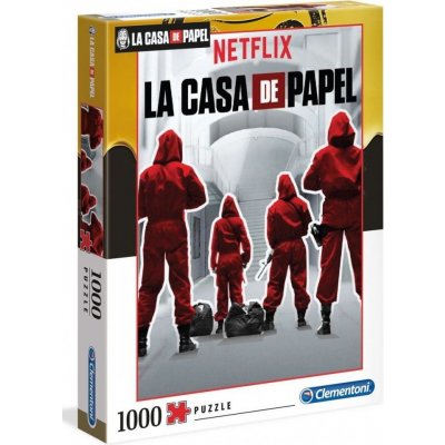 Clementoni 39545 NETFLIX La Casa de Papel panorama 1000 dílků – Zboží Mobilmania