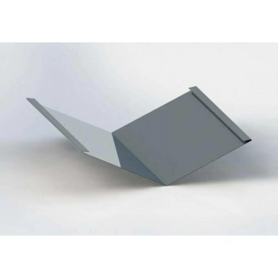 Úžlabí klasik r.š.500mm Hliník 0.7mm Al Lakovaný RAL 7037 prachová šedá STORM dl.2m