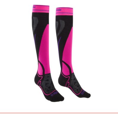 Bridgedale ski Midweight Women´s black/fluro pink