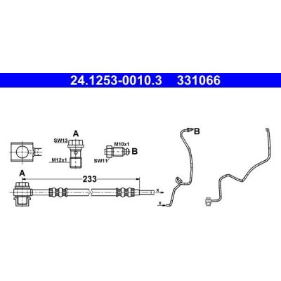 Brzdová hadice ATE 24.1253-0010.3 – Zbozi.Blesk.cz