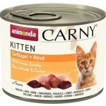 Carny Kitten drůbeží a hovězí 0,2 kg – Zboží Mobilmania