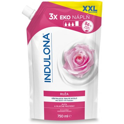 Indulona tekuté mýdlo Růže náhradní náplň 750 ml – Zboží Dáma