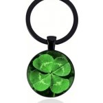 Přívěsek na klíče čtyřlístek zelená 27 – Hledejceny.cz