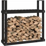 VidaXL Masivní borovice 110 x 35 x 108,5 cm černý – HobbyKompas.cz