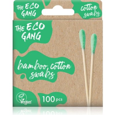 The ECO GANG Bambusové vatové tyčinky bílé 100 ks – Zboží Dáma