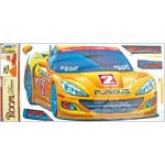 Anděl 643 samolepící dekorace žluté auto 69x32 cm – Sleviste.cz