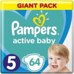 Pampers Active Baby 5 64 ks – Hledejceny.cz