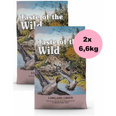 Taste of the Wild Lowland Creek 2 x 6,6 kg – Hledejceny.cz