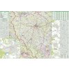 Nástěnné mapy Plzeňský kraj - nástěnná mapa 83 x 113 cm, lamino + lišty