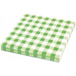 ubrousky 100ks 1V káro zelené 33x33cm – Zboží Dáma