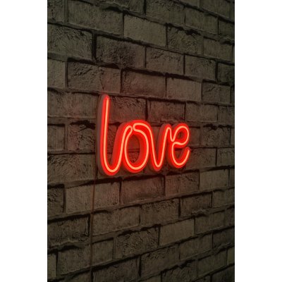 ASIR Nástěnná dekorace LOVE s led osvětlením 37 cm červená – Hledejceny.cz