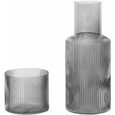 Ferm Living Karafa Ripple smoke 0 9L – Zboží Dáma