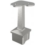 Hahn Steel Rohová podpěra zábradlí ke vložení do profilu 40x40x2,0 mm, pro zábradlí O42,4 mm, nerezová ocel AISI 304, brus – Sleviste.cz