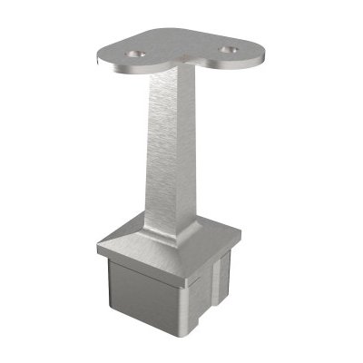 Hahn Steel Rohová podpěra zábradlí ke vložení do profilu 40x40x2,0 mm, pro zábradlí O42,4 mm, nerezová ocel AISI 304, brus – Sleviste.cz