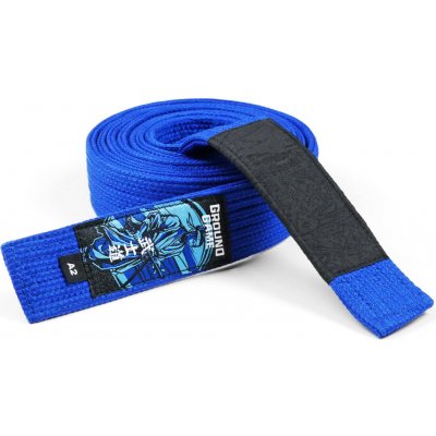Pásek BJJ Premium Ground Game modrý – Zboží Dáma