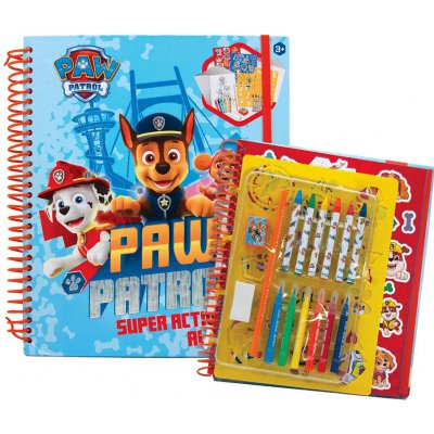 TOYCOMPANY Kreativní sada Tlapková Patrola – blok omalovánky a výtvarné pomůcky – Hledejceny.cz