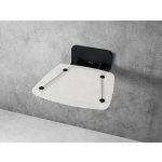 RAVAK OVO B II OPAL/BLACK sprchové sedátko hranaté B8F0000060 – Zboží Dáma