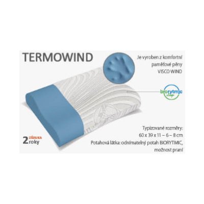 Materasso Polštář Anatomický Termowind 60x43x11 – Zboží Mobilmania