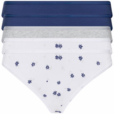 Esmara Dámské krajkové kalhotky 5 kusů námořnická modrá šedá bílá – Zboží Mobilmania