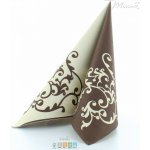 Mank Airlaid svatební ubrousky POMP 50ks Modro bílá 40x40cm – Zboží Dáma